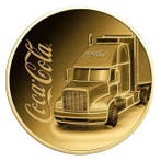 DRINK COCA COLA Through Decades 1/500 Oz Gold Münze 3000 Francs Chad 2023 EUR 10,50 - DE