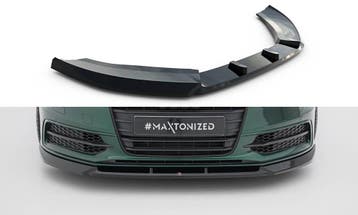 Voorspoiler V.3 Audi A6 S-line / S6 C7 Maxton Glanzend zwart, Ophalen of Verzenden, Nieuw