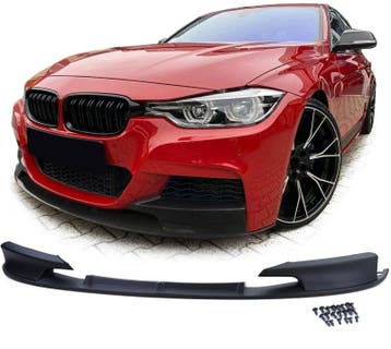 Voorspoiler BMW 3-Serie F30 F31 M-Pakket Matt Zwart, Ophalen of Verzenden, Nieuw