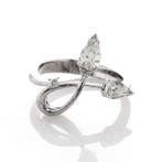 Ring - 18 karaat Witgoud - 0.64ct. tw. Diamant (Natuurlijk), Nieuw