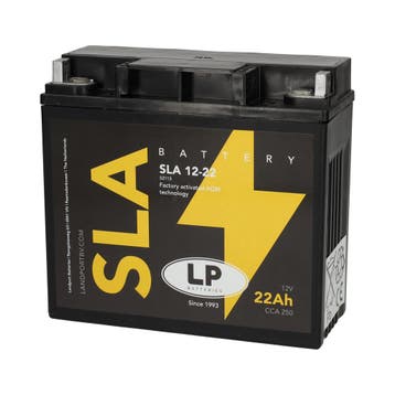 Landport (LP) SLA 12-22 Motor accu 12 volt 22,0 ah (52113 -, Ophalen of Verzenden, Nieuw