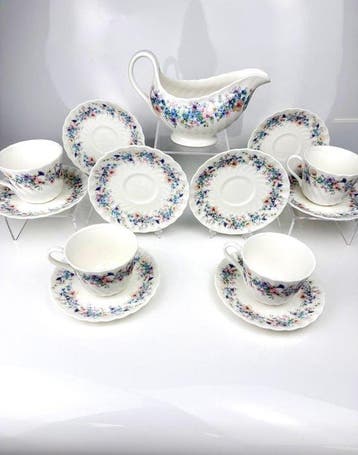 Wedgwood - Theeservies (13) - Been - Angela / jaren, Antiek en Kunst