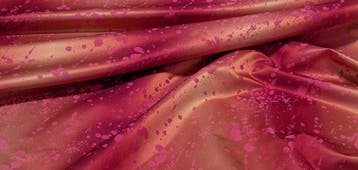 Spettacolare Tessuto San Leucio – Fucsia Magenta e Rame –