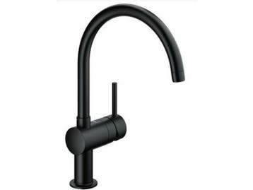 GROHE Minta - Keukenkraan - C-uitloop draaibaar - mat zwart, Verzenden, Zo goed als nieuw