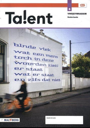 9789402077643 Talent 6 vwo/gymnasium nederlands, Boeken, Schoolboeken, Verzenden, Zo goed als nieuw, Tenter