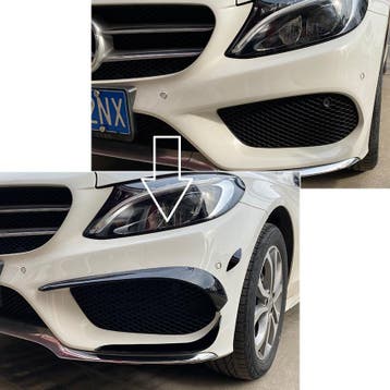 Aero Flaps geschikt voor Mercedes W205 C-klasse AMG Line