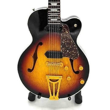 Miniatuur replica Gibson Super 400 CES gitaar Elvis Presley, Verzamelen, Ophalen of Verzenden, Nieuw, Pop, Beeldje of Miniatuur