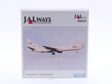 Schaal 1:500 Herpa 503372 JAL - Japan Airlines Boeing MD-..., Ophalen of Verzenden, Gebruikt