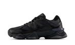 New Balance 9060 Triple Black Leather, Kleding | Heren, Schoenen, Nieuw