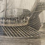 Serie van 24 lithos  Zeeslagen getekend door PJ Schotel uit, Ophalen of Verzenden
