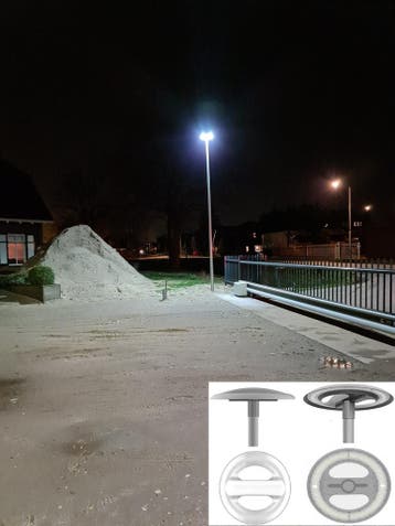 LED rond design lantaarnpaal armatuur VOCGTS-ON-TOP 50W, Nieuw