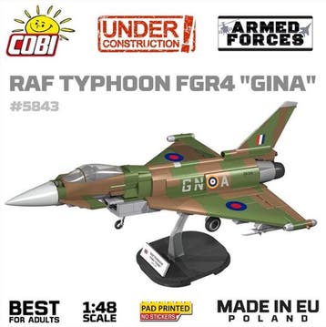 COBI 5843 RAF Typhoon FGR4 Gina (Leger bouwsets), Verzenden, Nieuw