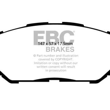 EBC 09-10 Pontiac Vibe 2.4 2WD Redstuff Front Brake Pads, Ophalen of Verzenden, Nieuw