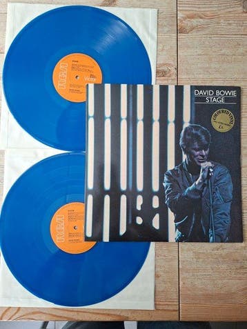 David Bowie - Stage - Double LP Blue Vinyl (1978 Dutch first, Nieuw in verpakking