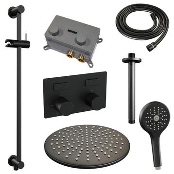 Brauer Black Carving Thermostatische Regendoucheset Inbouw -, Ophalen of Verzenden, Nieuw