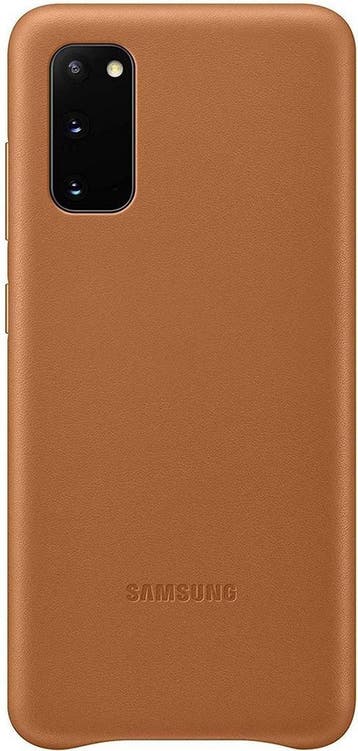 Samsung Leather Hoesje - Samsung Galaxy S20 - Bruin, Ophalen of Verzenden, Nieuw