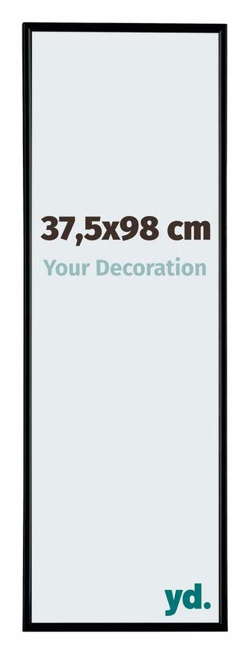 Fotolijst 37,5x98 cm - Zwart Mat - Kunststof - Evry, Verzenden, Nieuw