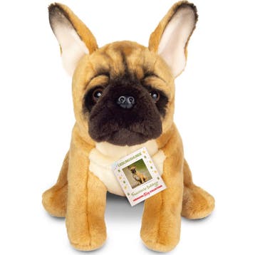 Franse Bulldog knuffel - pluche - 27 cm - multi kleuren, Verzenden, Nieuw