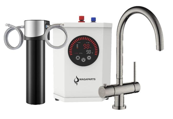 Direct kokend heet waterkraan incl. boiler+filter v.a.€360,-, Huis en Inrichting, Keuken | Keukenelementen, Minder dan 25 cm, Wit