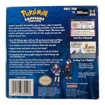 Pokemon Sapphire Version - USA (CIB) (GBA), Spelcomputers en Games, Verzenden, Nieuw