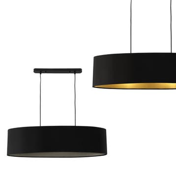Stijlvolle hanglamp Minsk 2xE27 zwart, Verzenden, Nieuw
