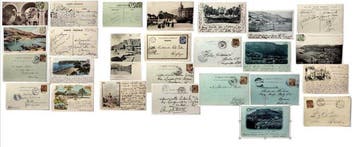 Monaco 1895/1918 - Monaco Oude Briefkaartenverzameling, Gelopen