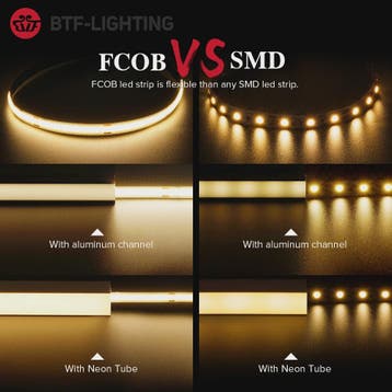 FCOB LED Strip 12V/24V - Hoge Dichtheid, Flexibel, Dimbare V, Verzenden, Nieuw