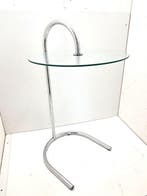 IKEA - Bijzettafel - RY - Glas, Verchroomd - Bijzettafeltje,, Antiek en Kunst