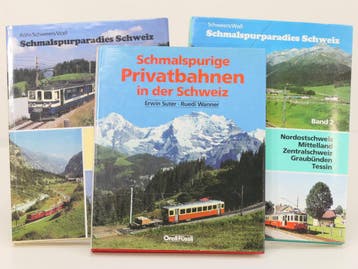 Set van 3 spoorwegboeken Zwitserse smalspoor - Hardcover..., Ophalen of Verzenden, Nieuw