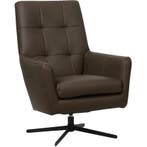 Leren draaifauteuil Central - Toledo Espresso (bruin), Huis en Inrichting, Fauteuils, Nieuw, Ophalen of Verzenden, 75 tot 100 cm