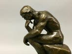 Beeldje, De Denker naar Rodin - 1,9 kg - 20 cm - Brons