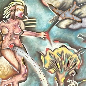Saül Kaminer (né 1952) [Mexicain] - Composition surréaliste