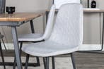 Eetkamerstoel - Kelsey - Lichtgrijs - Fluweel - Jörn, Verzenden, Nieuw