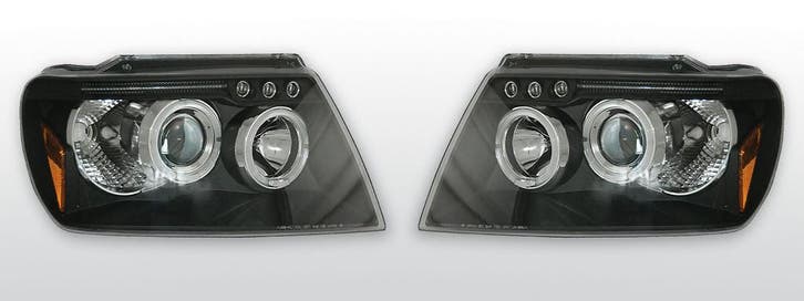 Koplampen Angel Eyes | geschikt voor Chrysler Cherokee WJ 19, Auto-onderdelen, Verlichting, Nieuw, Jeep, Verzenden