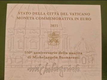 Vaticaan. 2 Euro 2025 Michelangelo (Zonder minimumprijs)