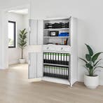 Archiefkast Cosmo met 2 lades 180x80x40cm - lichtgrijs, Verzenden, Nieuw