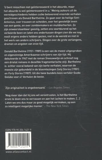41 verhalen / LJ Veen Klassiek 9789020414219, Verzenden, Zo goed als nieuw, Donald Barthelme