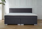 ACTIE! Boxspring Barcelona 160 200 Antraciet, Verzenden, 200 cm, 160 cm, Nieuw