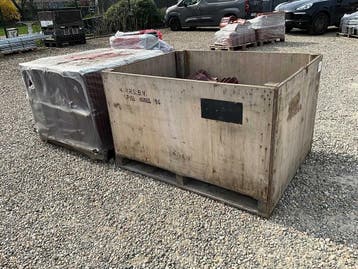 Lot dakpannen 350st rood gelakt incl 2 pallet (Diverse), Verzenden, Nieuw