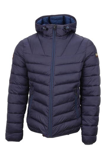 Napapijri Jas in maat S Blauw, Kleding | Heren, Verzenden, Gedragen, Blauw, Napapijri