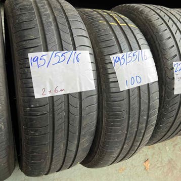 2 x Michelin Energy Saver 195-55-16 Zomerbanden 6mm, Auto-onderdelen, Banden en Velgen, Gebruikt, 16 inch, Ophalen of Verzenden