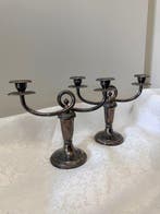 Christofle, Gallia - Kaarsenhouder (2) - Verzilverd