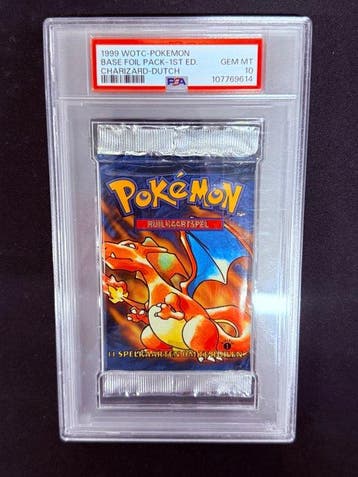 Pokémon Graded card - Charizard First edition, Foil - PSA 10, Hobby en Vrije tijd, Verzamelkaartspellen | Pokémon, Nieuw