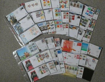 Nederland 2011/2013 - Collecie FDCs in DAVO album - NVPH e, Gestempeld
