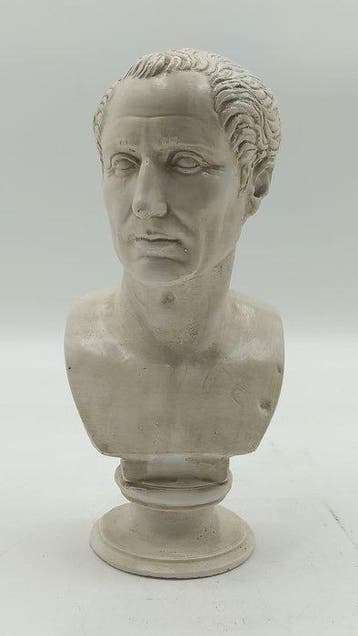 sculptuur, Busto di Giulio Cesare - 30 cm - marmerpoeder, Antiek en Kunst, Curiosa en Brocante
