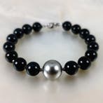 Armband Zilver Parel - Gemengde edelstenen - Tahiti Ø11,6 mm, Nieuw