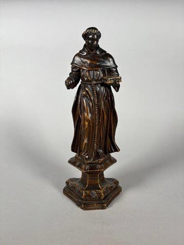 sculptuur, Saint François dAssise , XVIIème siècle - 31 cm