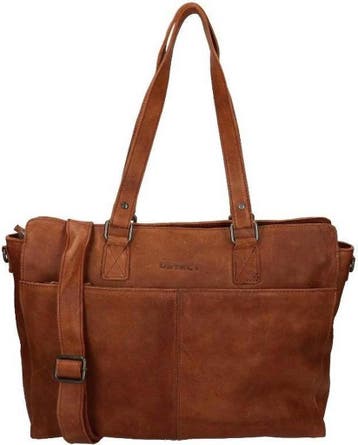 DSTRCT Schoudertas Raider Road Leer - cognac, Verzenden, Nieuw