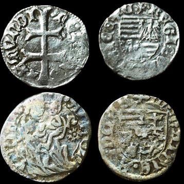 Middeleeuws Europa. Sigismund & Matthias Corvinus Silver