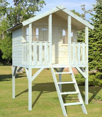 Verhoogd speelhuis Nora met balkon 16mm geïmpregneerd hout, Kinderen en Baby's, Ophalen of Verzenden, Nieuw